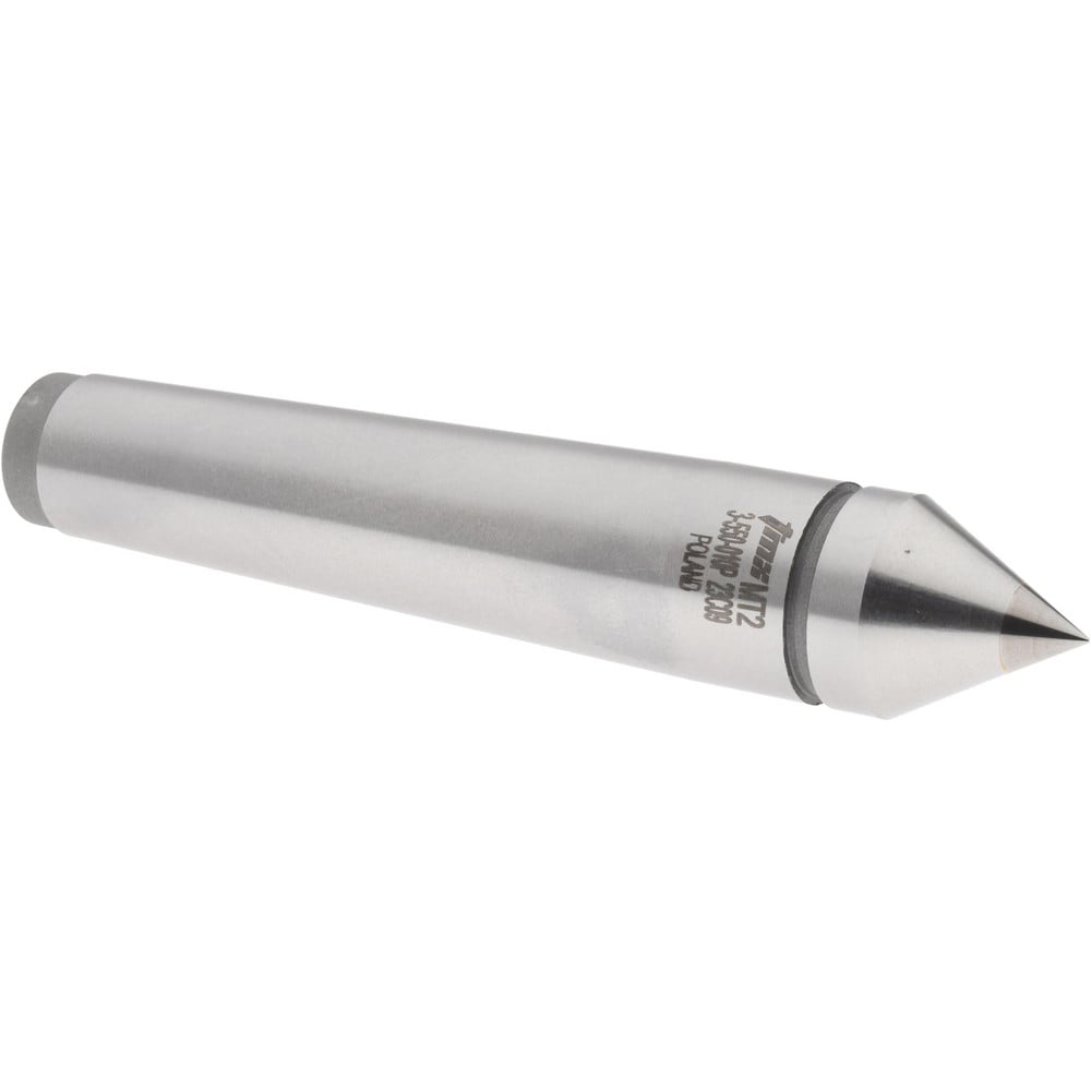 0.71" Head Diam, Carbide-Tipped Steel Standard Point Solid Dead Center