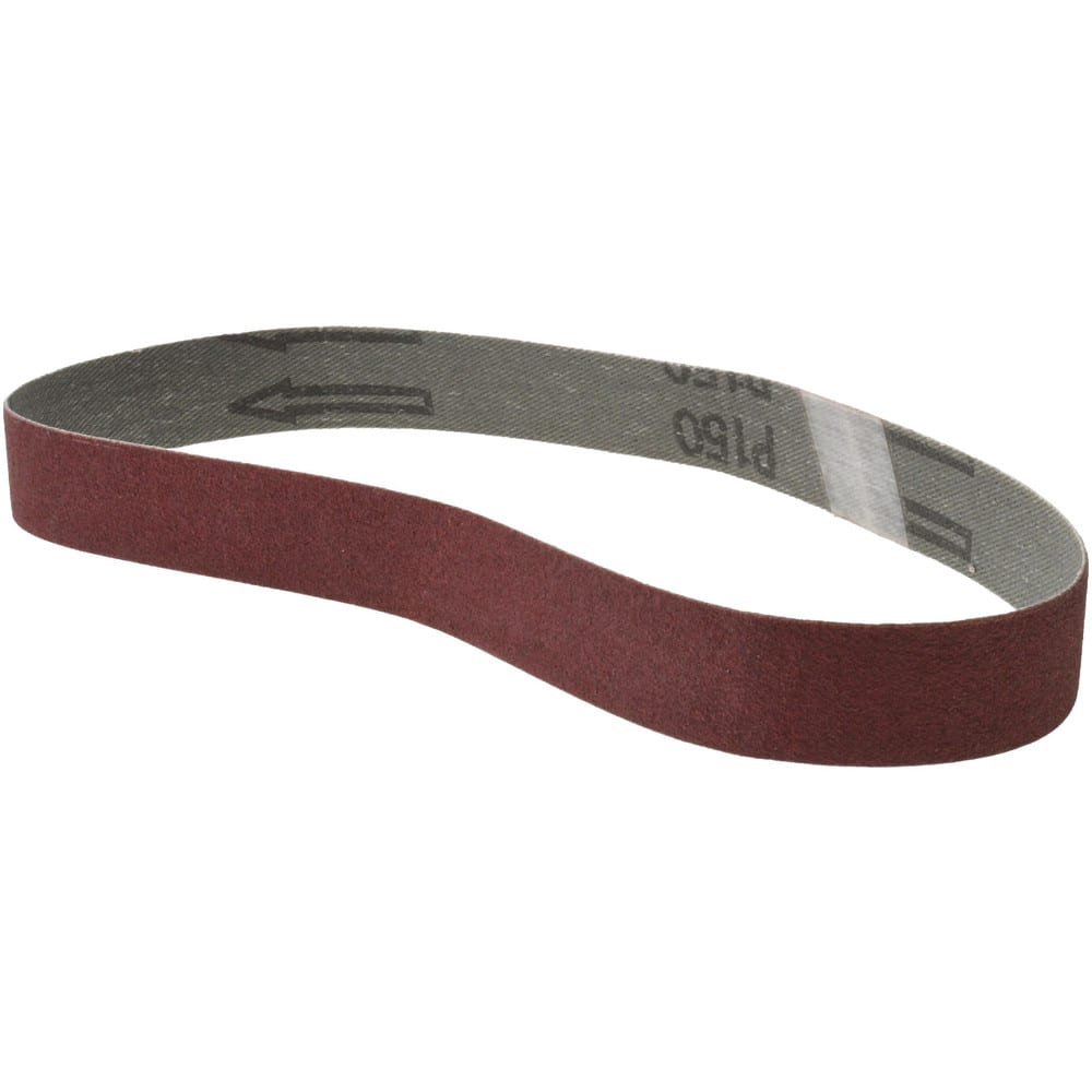 Abrasive Belt: 3/4" Wide, 20-1/2" Long, 150 Grit, Aluminum Oxide