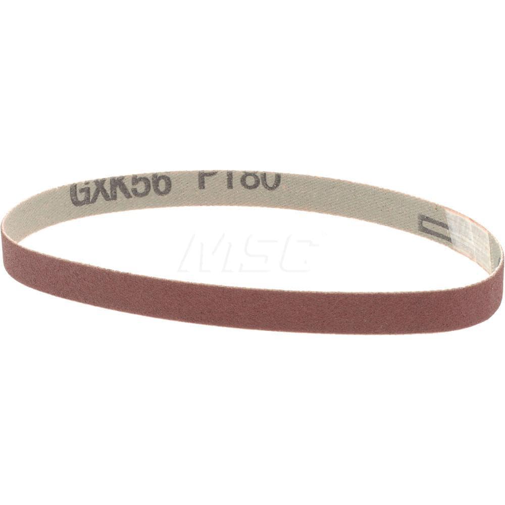 Abrasive Belt: 3/8" Wide, 13" Long, 180 Grit, Aluminum Oxide