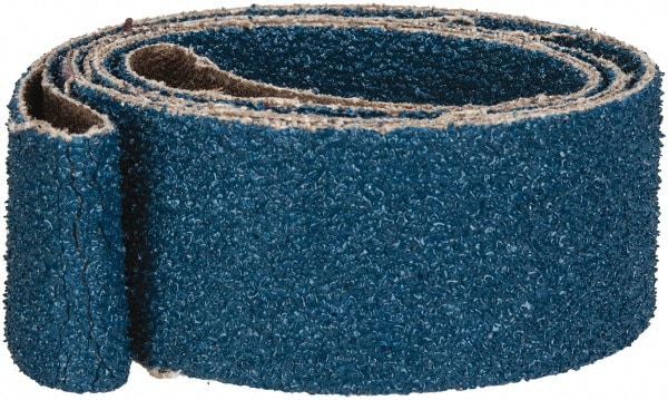 Abrasive Belt: 1" Wide, 42" Long, 40 Grit, Zirconia Alumina