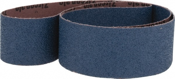 Abrasive Belt: 2" Wide, 48" Long, 40 Grit, Zirconia Alumina