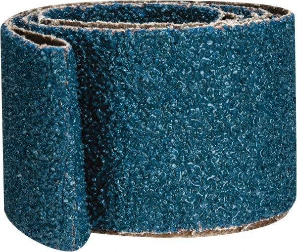 Abrasive Belt: 2" Wide, 48" Long, 24 Grit, Zirconia Alumina