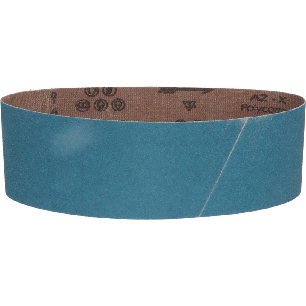 Made in USA | Value Collection Abrasive Belt: 3" Wide, 21" OAL, 80 Grit, Zirconia Alumina - Coated, Medium Grade, X Weighted, Dry | Part #3 X 21 80 GR