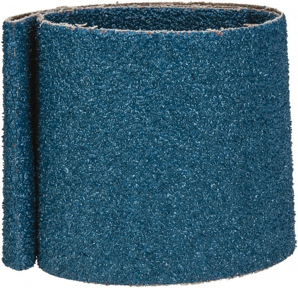 Abrasive Belt: 4" Wide, 36" Long, 24 Grit, Zirconia Alumina