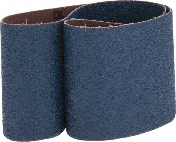 Abrasive Belt: 3" Wide, 24" Long, 40 Grit, Zirconia Alumina