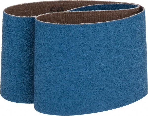 Abrasive Belt: 3" Wide, 24" Long, 50 Grit, Zirconia Alumina