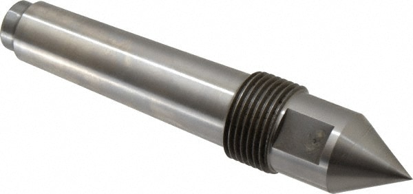 1" Head Diam, Steel Standard Point Solid Dead Center