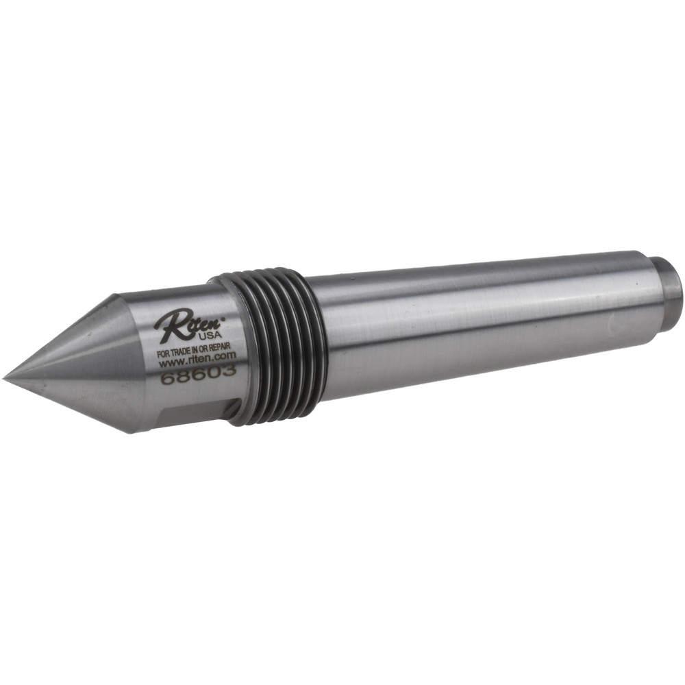 1" Head Dia, Steel Standard Point Solid Dead Center