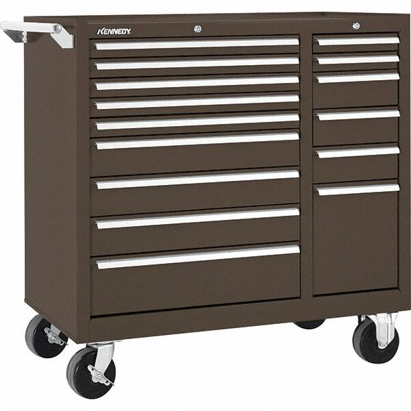 Kennedy 15 Drawer 350 Lb Capacity Steel Roller Cabinet 00091140 Msc Industrial Supply