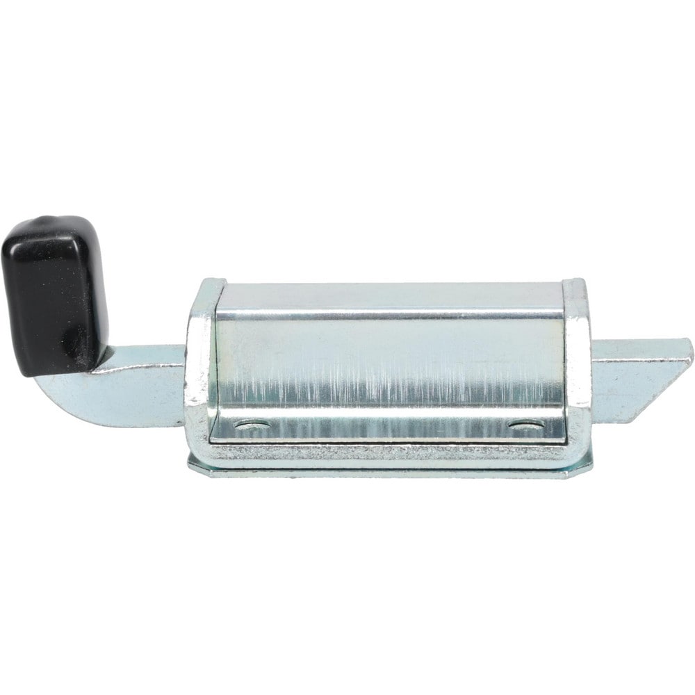 Door Latch: 4-7/8" OAL, 2" OAW, 1-3/8" OAH, Zinc-Plated