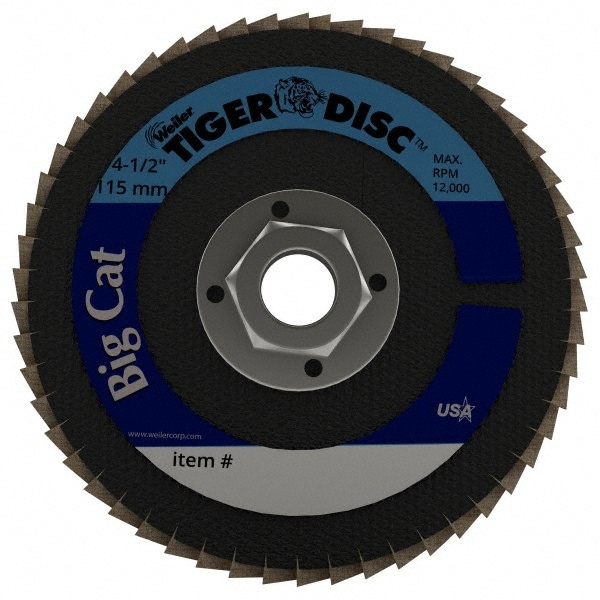 Weiler 96245 Flap Disc: 5/8-11 Hole, 40 Grit, Aluminum Oxide & Zirconia Alumina, Type 27 Image