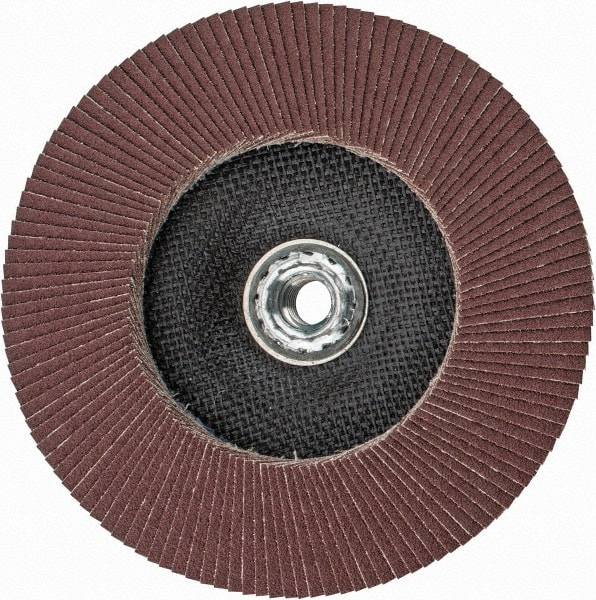 Weiler 50834 Flap Disc: 5/8-11 Hole, 60 Grit, Aluminum Oxide, Type 27 