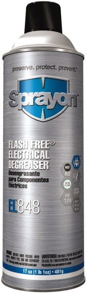 Sprayon. SC0848T00 Electrical Grade Cleaner: 20 oz Aerosol Can 