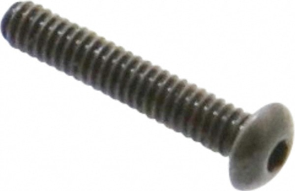 Socket Cap Screw: #2-56 x 1/2, Alloy Steel, Black Oxide Finish Image