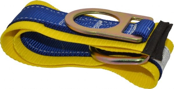 Anchors, Grips & Straps; Product Type: Anchor Sling ; Material: Polyester Webbing; Steel (D-Rings) ; Color: Blue; Yellow ; Connection Type: D-Ring ; Standards: OSHA ; Temporary/Permanent: Temporary