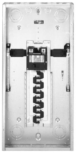 Load Centers; Load Center Type: Main Breaker ; Number of Circuits: 20 ; Main Amperage: 100 ; Number of Phases: 1 ; Voltage: 120/240 VAC ; NEMA Enclosure Rating: 1