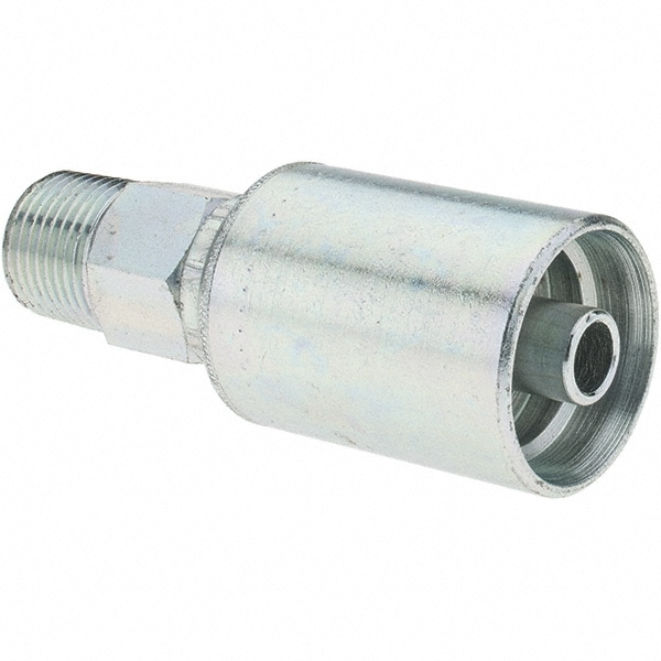 Hydraulic Hose Male Rigid Fitting: 0.5" ID, 8 mm, 1/2-14