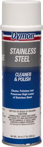 Dymon 20920 Stainless Steel Cleaner & Polish: 20 fl oz Aerosol, Citrus Scent 