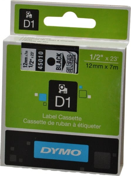 Dymo 45010 Label Tape: 23, Black 