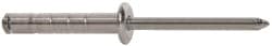 Blind Rivet: Size 610-612, Dome Head, Aluminum Body, Steel Mandrel