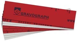 Gravotech 17506N28 8 Inch Long x 2 Inch High, Plastic Engraving Stock Image