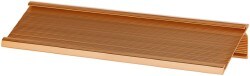 8 Inch Long x 2 Inch High, Aluminum Desk Plate Holder