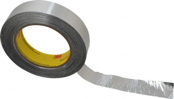 Silver Aluminum Foil Tape: 1" Wide, 4.6 mil Thick