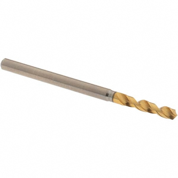 Screw Machine Length Drill Bit: 0.1063" Dia, 130 °, High Speed Steel