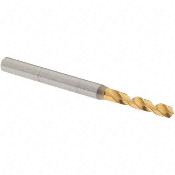 Screw Machine Length Drill Bit: 0.122" Dia, 130 °, High Speed Steel