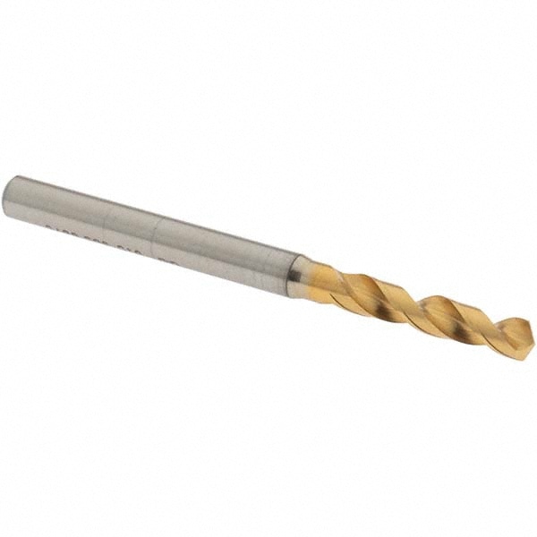 Screw Machine Length Drill Bit: 0.1378" Dia, 130 °, High Speed Steel