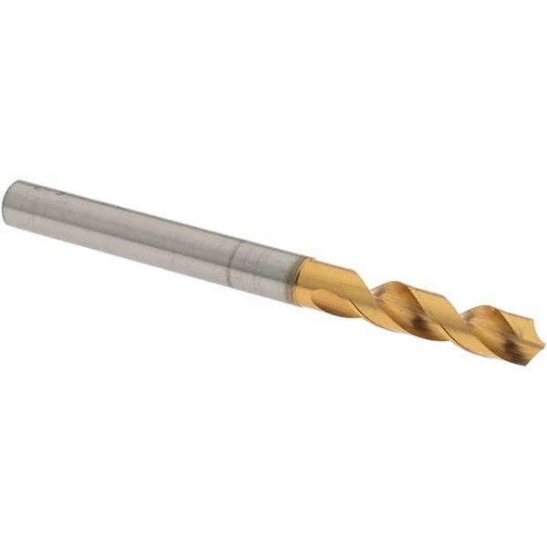 Screw Machine Length Drill Bit: 0.2244" Dia, 120 °, High Speed Steel