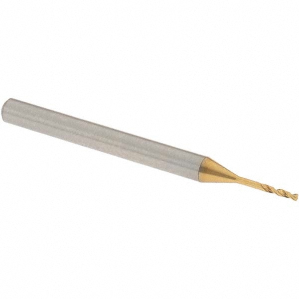 Screw Machine Length Drill Bit: 0.82 mm Dia, 150 deg Point, High-Speed Steel