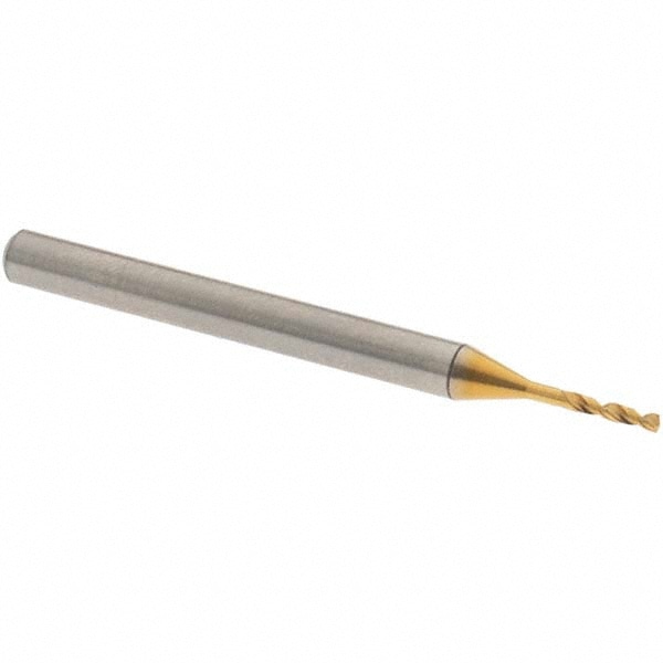 Screw Machine Length Drill Bit: 0.038" Dia, 150 °, High Speed Steel