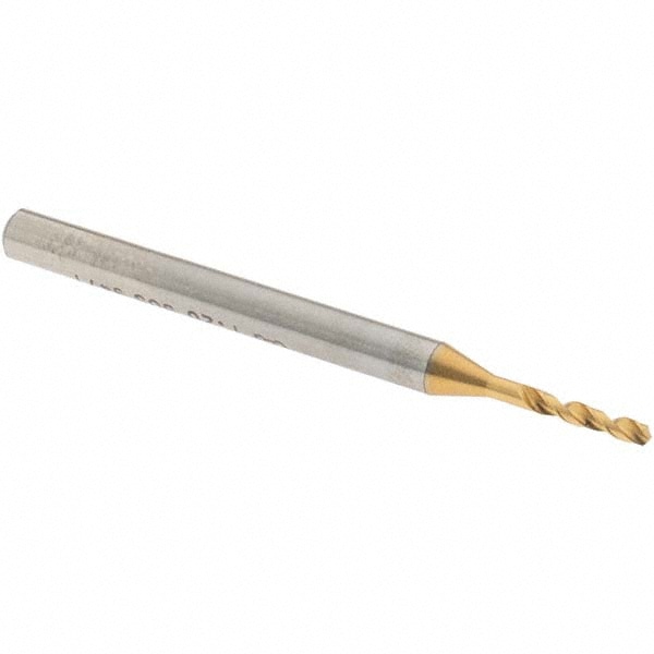 Screw Machine Length Drill Bit: 1.28 mm Dia, 140 ° Point, High Speed Steel