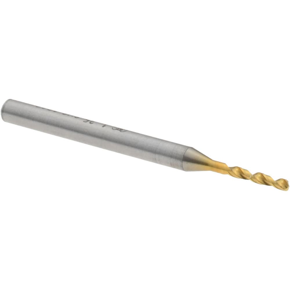 Screw Machine Length Drill Bit: 1.35 mm Dia, 140 deg Point, High-Speed Steel