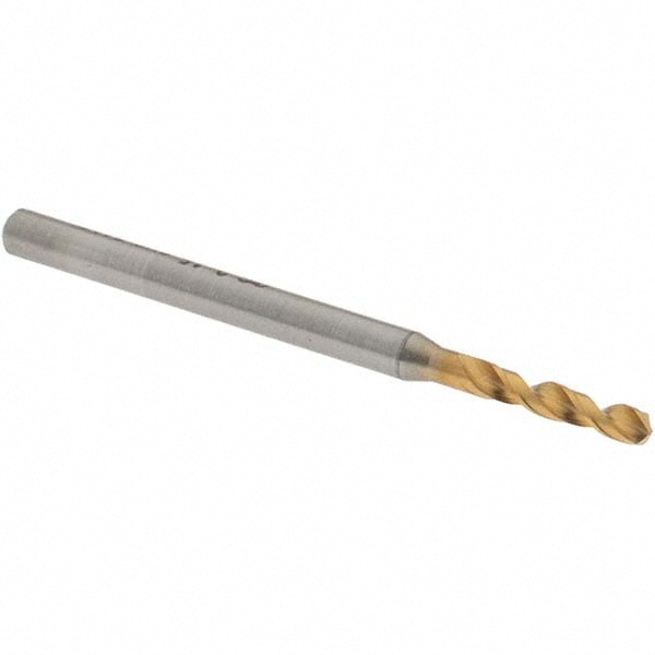 Screw Machine Length Drill Bit: 0.0846" Dia, 130 °, High Speed Steel