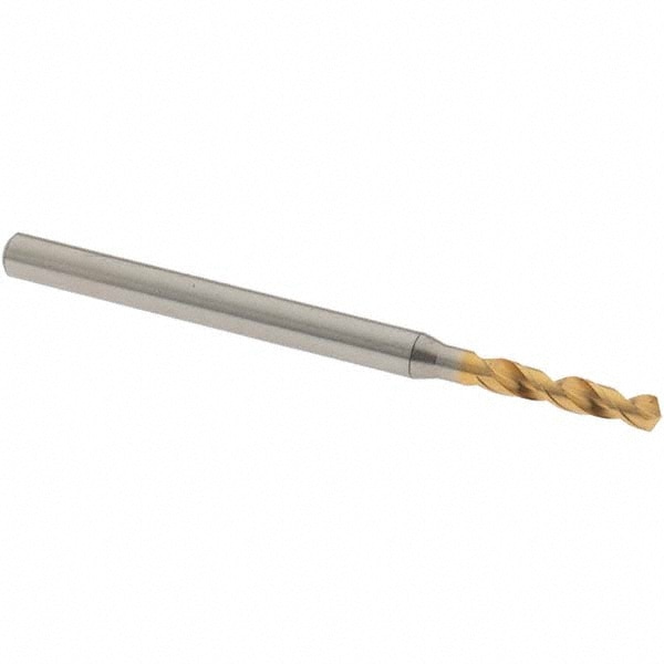 Screw Machine Length Drill Bit: 2.22 mm Dia, 130 deg Point, High-Speed Steel
