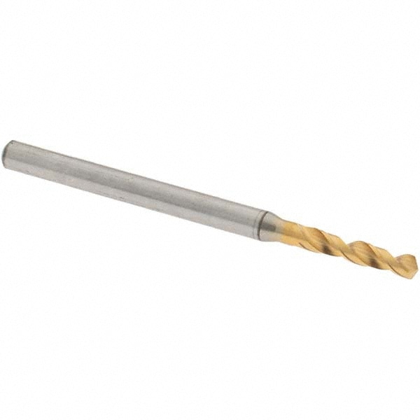 Screw Machine Length Drill Bit: 2.27 mm Dia, 130 deg Point, High-Speed Steel