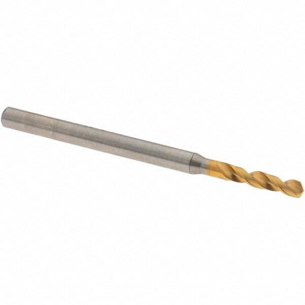 Screw Machine Length Drill Bit: 0.0898" Dia, 130 °, High Speed Steel