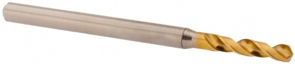 Screw Machine Length Drill Bit: 0.0925" Dia, 130 °, High Speed Steel