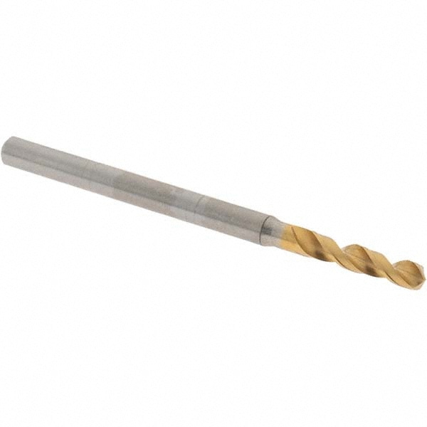 Screw Machine Length Drill Bit: 2.52 mm Dia, 130 deg Point, High-Speed Steel