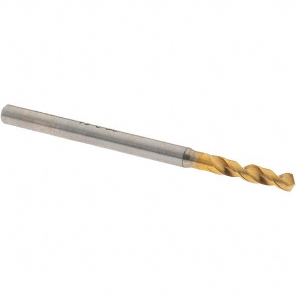 Screw Machine Length Drill Bit: 0.1" Dia, 130 °, High Speed Steel