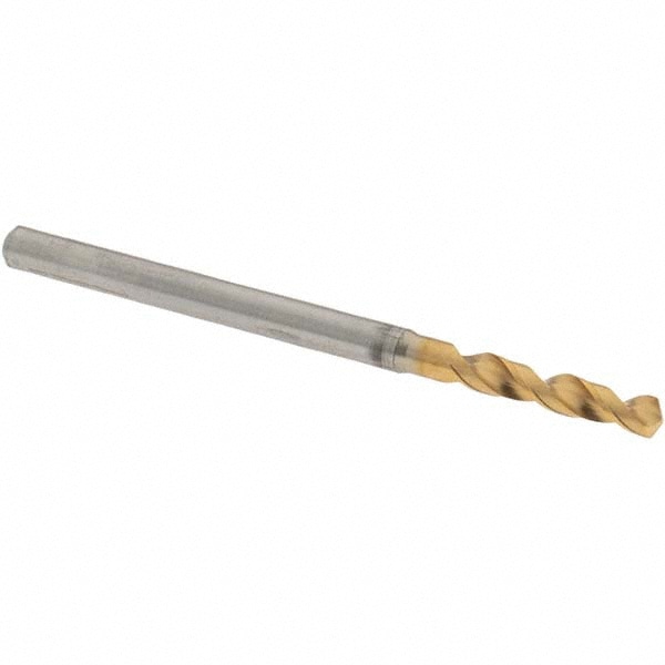 Screw Machine Length Drill Bit: 0.1051" Dia, 130 °, High Speed Steel