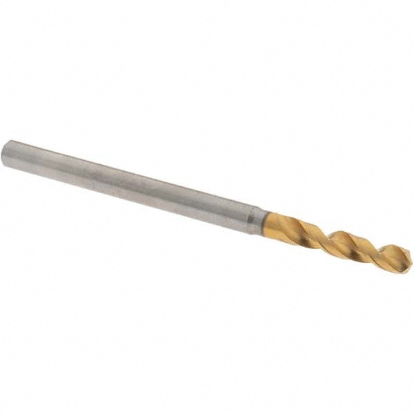 Screw Machine Length Drill Bit: 2.72 mm Dia, 130 deg Point, High-Speed Steel