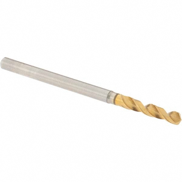 Screw Machine Length Drill Bit: 2.77 mm Dia, 130 deg Point, High-Speed Steel
