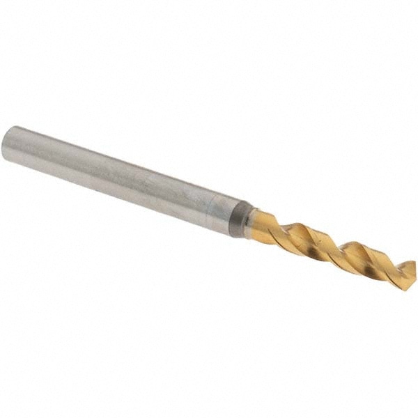 Screw Machine Length Drill Bit: 0.124" Dia, 130 °, High Speed Steel