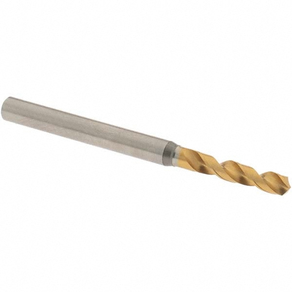 Screw Machine Length Drill Bit: 0.1264" Dia, 130 °, High Speed Steel