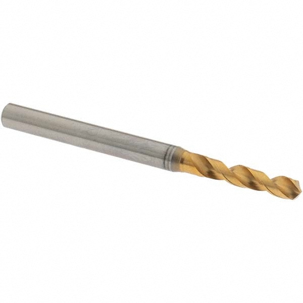 Screw Machine Length Drill Bit: 0.1272" Dia, 130 °, High Speed Steel
