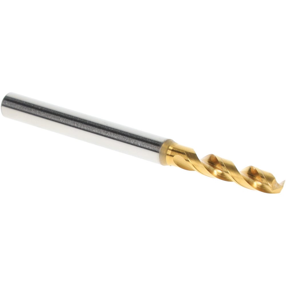 Screw Machine Length Drill Bit: 3.28 mm Dia, 130 deg Point, High-Speed Steel