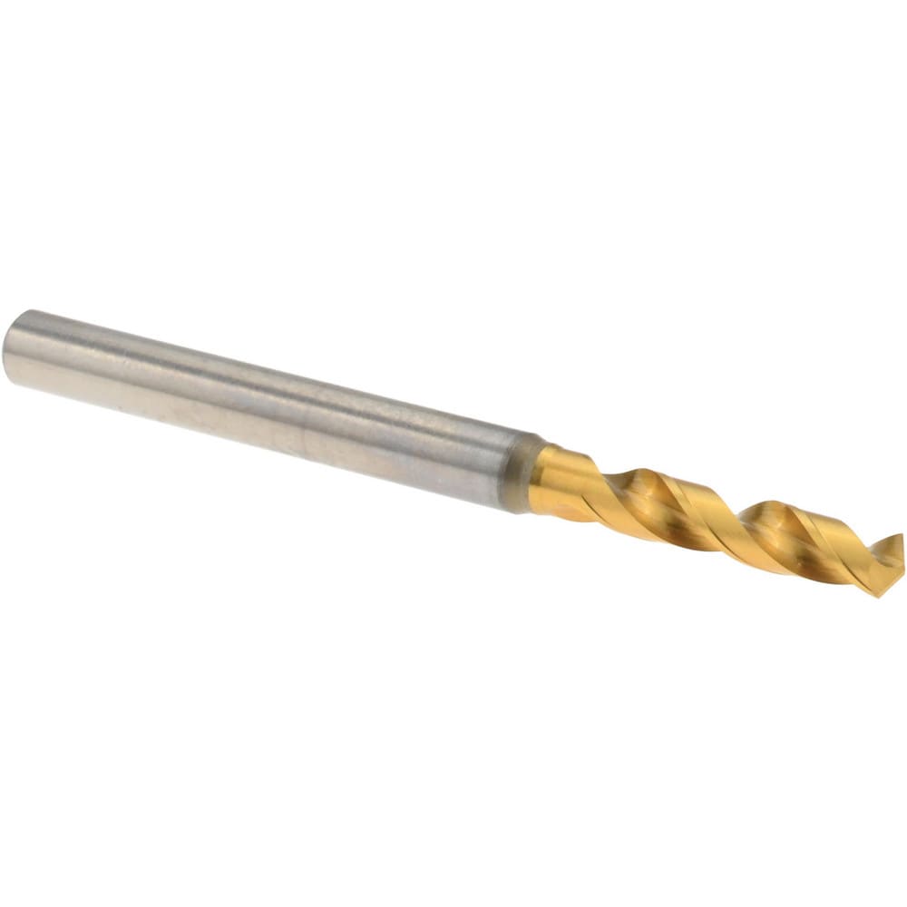 Screw Machine Length Drill Bit: 3.31 mm Dia, 130 deg Point, High-Speed Steel